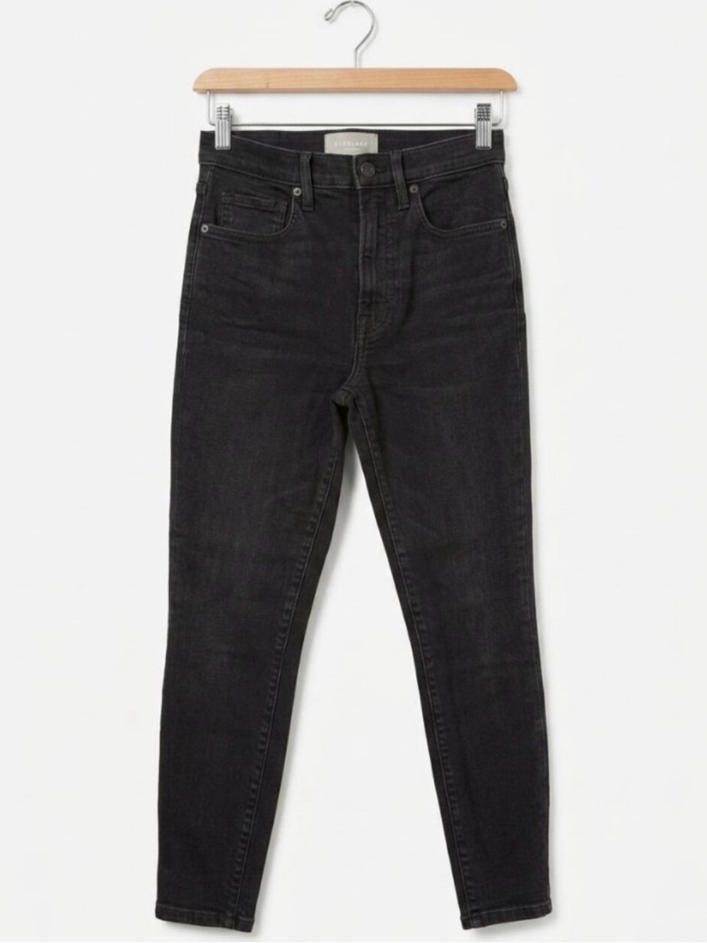 Everlane Black High-Rise Skinny Jeans